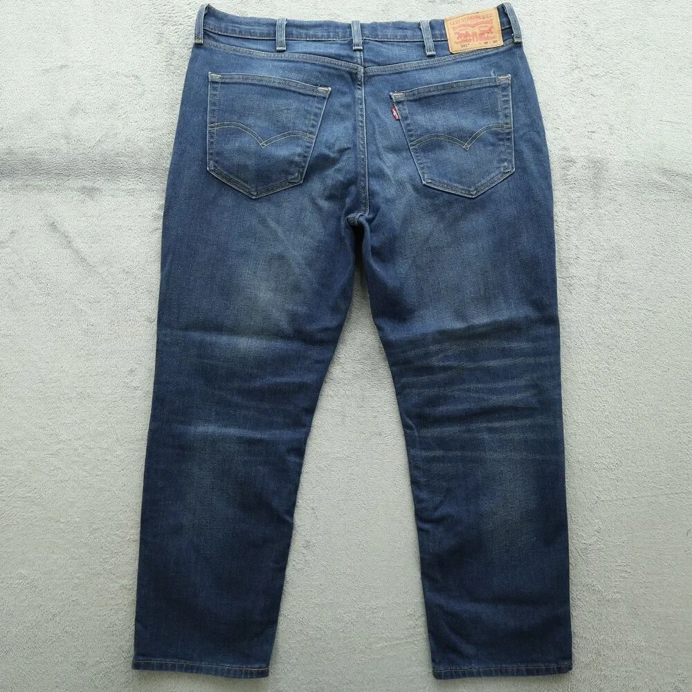 Levi's Jeans Mens Size 38x30 Blue 541 Athletic Tapered Stretch Medium Stone Wash